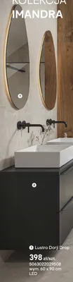 Lustro Dorji Drop LED promocja w Castorama