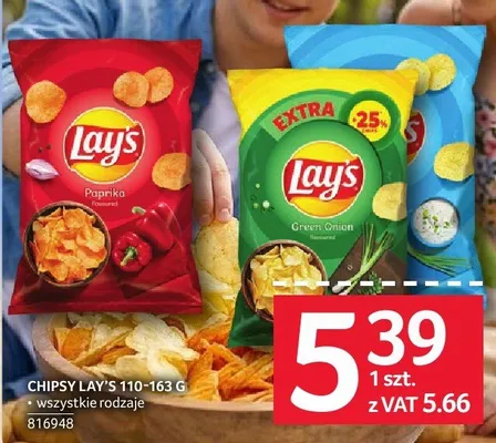 Chipsy Lay's 110-163 g promocja w Selgros