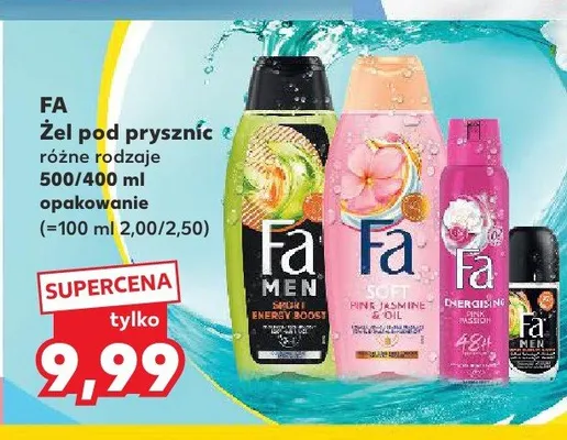 Żel pod prysznic Fa Soft Pink Jasmine & Oil promocja w Kaufland