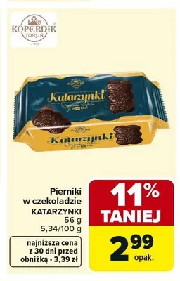 Pierniki w czekoladzie Katarzynki 56g promocja w Carrefour