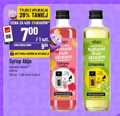 Syrop Abjo wybrane rodzaje promocja w POLOmarket