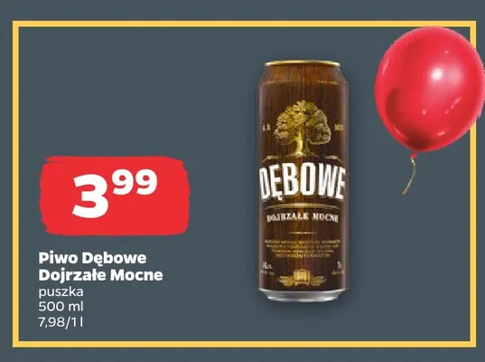 Piwo Dębowe Dojrzałe Mocne promocja w Netto
