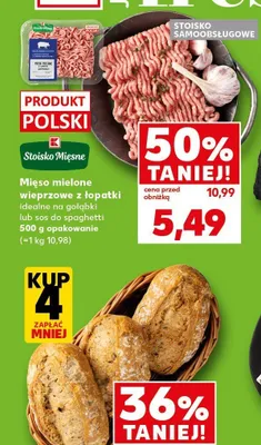 Mięso mielone wieprzowe z łopatki Stoisko Mięsne promocja w Kaufland