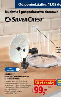 Przystawka do krojenia warzyw do Termorobota MC SilverCrest promocja w Lidl