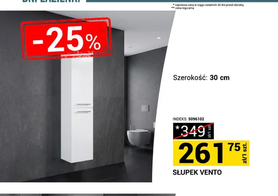 Słupek łazienkowy Vento promocja w Merkury Market
