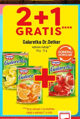 Galaretka o smaku pomarańczowym Dr. Oetker promocja w POLOmarket