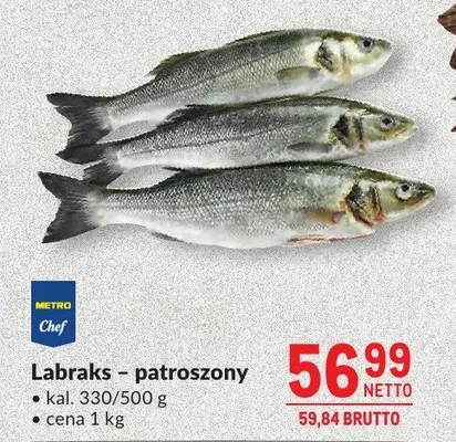 Labraks - patroszony promocja w Makro
