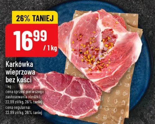 Karkówka wieprzowa bez kości promocja w POLOmarket