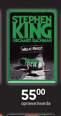 Książka Wielki marsz Stephen King Richard Bachman oprawa twarda promocja w Empik