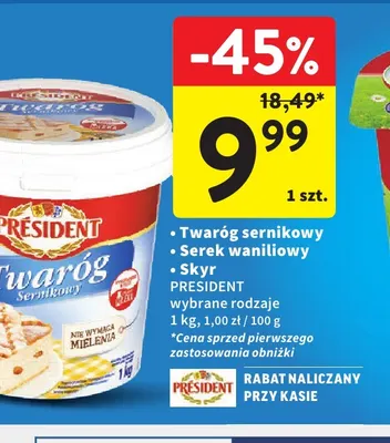 Skyr Président promocja w Intermarche