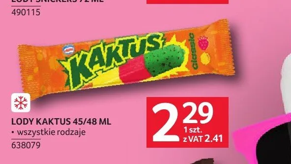 Lody Kaktus promocja w Selgros