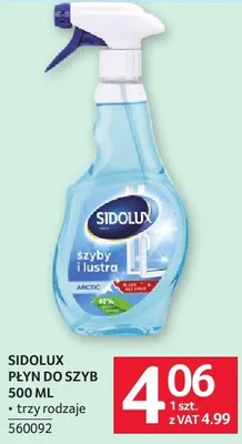 Płyn do szyb SIDOLUX PŁYN DO SZYB 500 ML trzy rodzaje promocja w Selgros