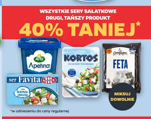 Ser sałatkowy typu greckiego Kortos promocja w Netto
