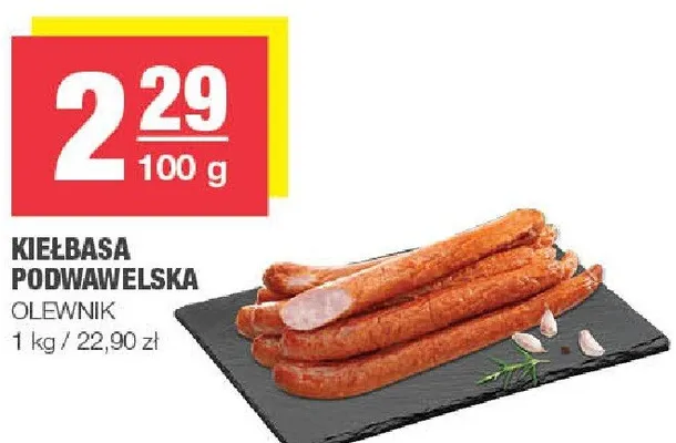Kiełbasa podwawelska promocja w SPAR