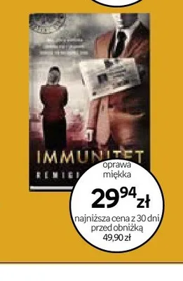 Książka Immunitet Joanna Chyłka Remigiusz Mróz oprawa miękka promocja w Empik