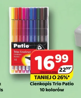 Cienkopis Trio Patio 10 kolorów promocja w Delfin