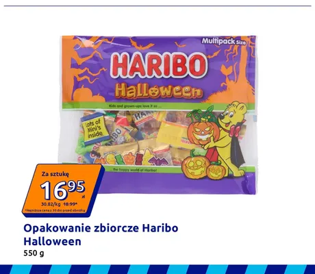 Opakowanie zbiorcze Haribo Halloween promocja w Action