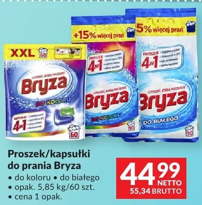 Proszek/kapsułki do prania Bryza promocja w Makro