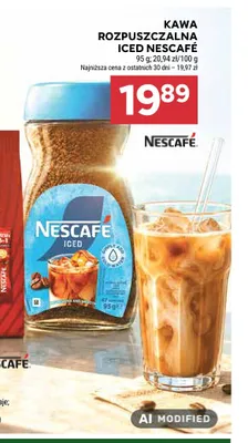 Kawa rozpuszczalna Nescafe Iced promocja w Stokrotka