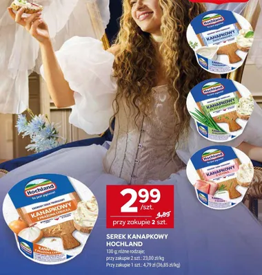 Serek kanapkowy Hochland śmietankowy promocja w Stokrotka