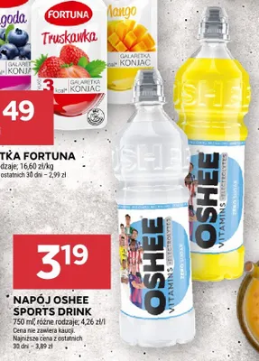 Galaretka Fortuna różne rodzaje jagoda, truskawka, mango promocja w Stokrotka