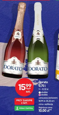 Wino Dorato słodkie różowe promocja w Żabka