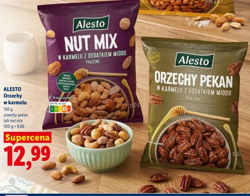 Orzechy w karmelu promocja w Lidl
