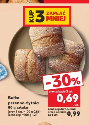 Bułka pszenno-żytnia promocja w Kaufland