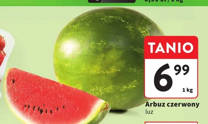 Arbuz czerwony promocja w Intermarche