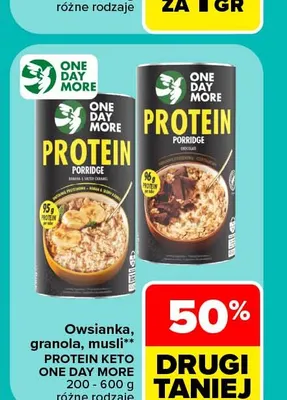 Owsianka OneDayMore Protein Keto promocja w Carrefour Market