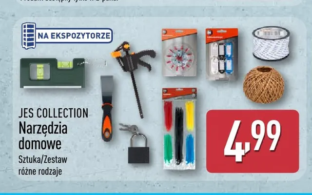 Narzędzia domowe Jes Collection promocja w Aldi