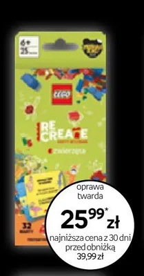 Książka LEGO Re-Create Zwierzęta promocja w Empik