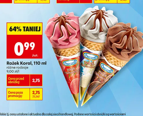Rożek truskawkowy promocja w Biedronka