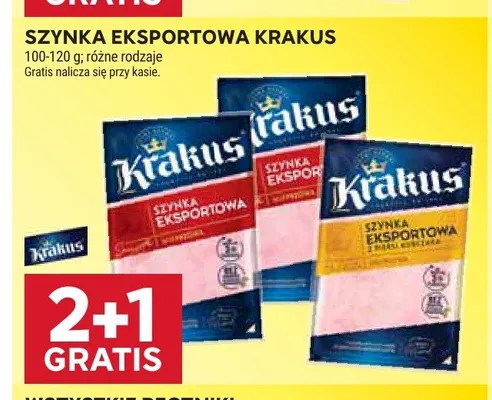 Szynka eksportowa z piersi kurczaka Krakus promocja w Stokrotka