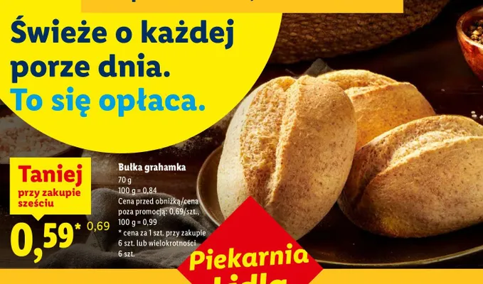 Bułka grahamka promocja w Lidl