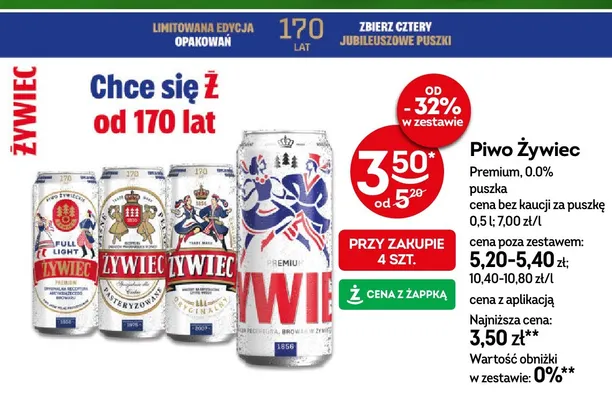 Piwo Żywiec Premium promocja w Żabka