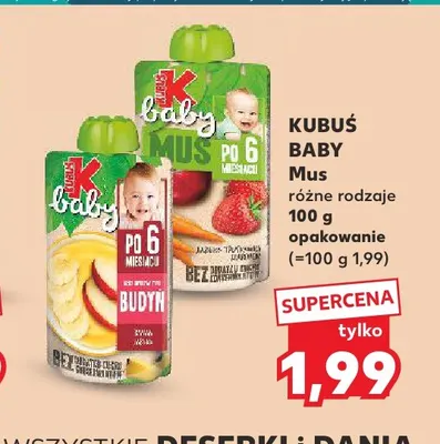 Mus w tubce K-Baby promocja w Kaufland