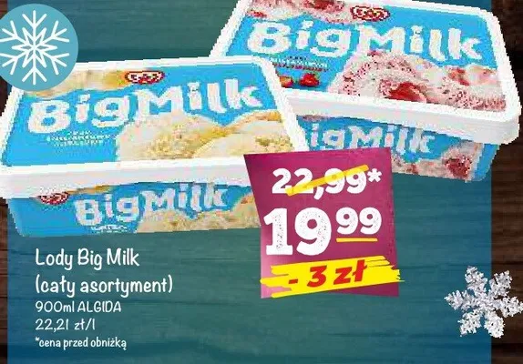 Lody Big Milk Algida promocja w Arhelan