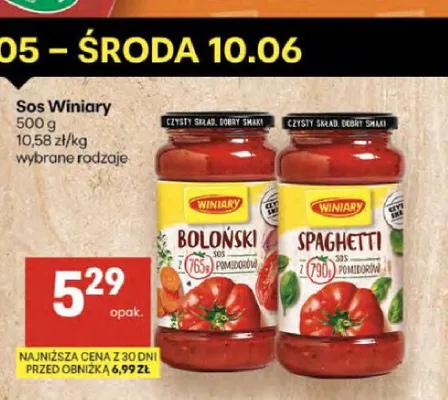 Sos Winiary promocja w Delikatesy Centrum