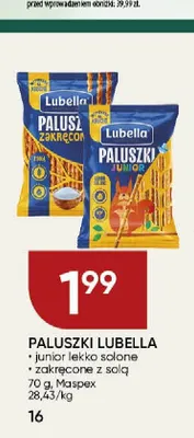Paluszki Junior lekko solone Lubella promocja w Chata Polska