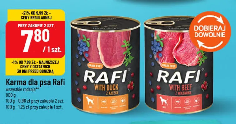 Karma dla psa Rafi promocja w POLOmarket