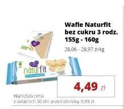 Wafle kakaowe Naturfit bez cukru promocja w Torimpex Toruńska Sieć Sklepów Spożywczych