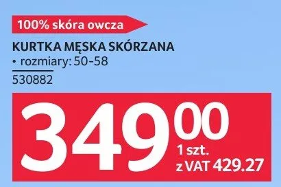 KURTKA MĘSKA SKÓRZANA promocja w Selgros