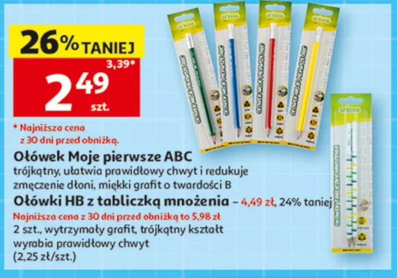 Ołówek Moje pierwsze ABC Cricco promocja w Auchan