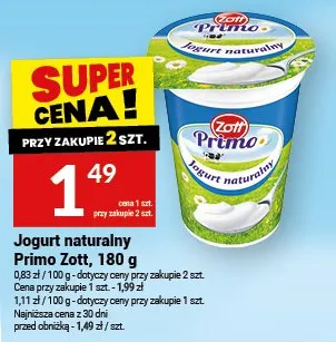 Jogurt muralny Primo Zott promocja w Twój Market