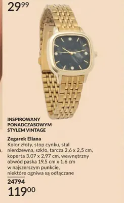 Zegarek Eliana promocja w AVON