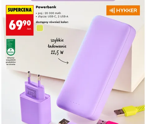 Powerbank Hykker 20 000mAh promocja w Biedronka