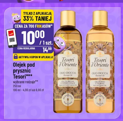 Olejek pod prysznic Tesori d'Oriente Olio di Argan e Cipero Dolce promocja w POLOmarket