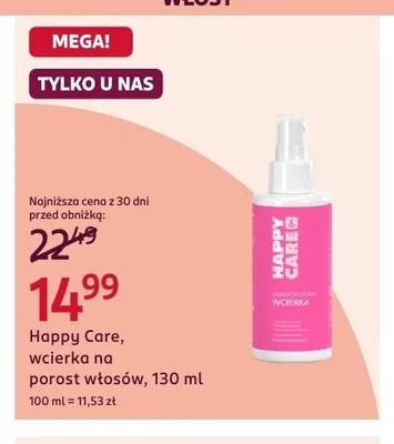 Wcierka na porost włosów Happy Care promocja w Rossmann