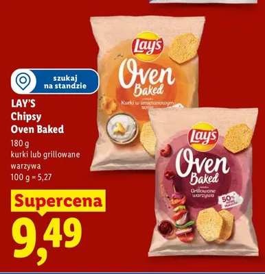 Chipsy Lay's Oven Baked o smaku grillowanych warzyw promocja w Lidl